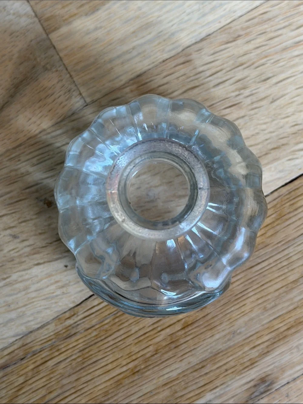 NWOT Clear Glass Decorative Bud Vase - Elegant Accent